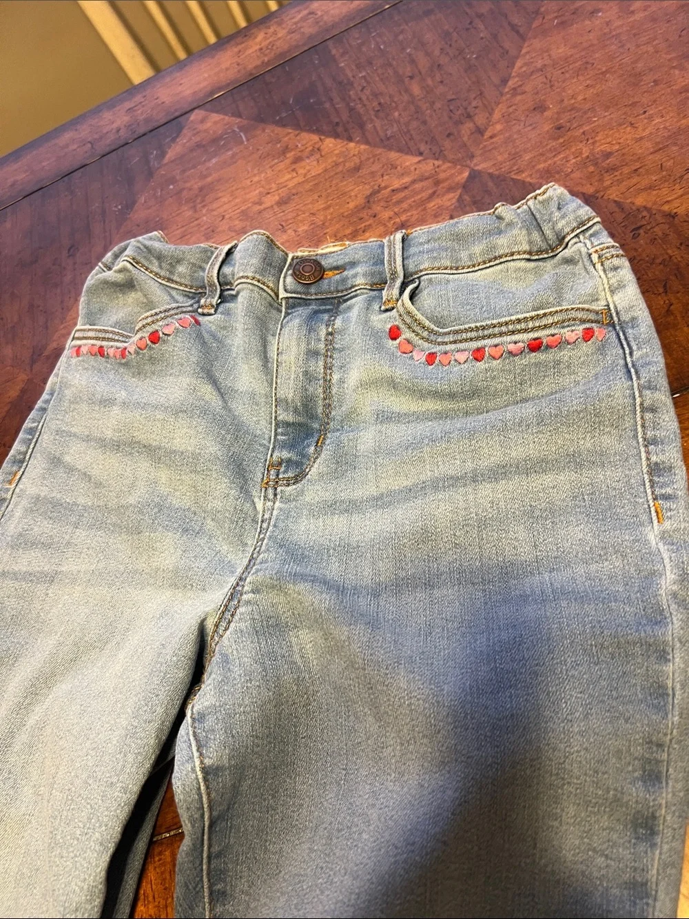 OshKosh B'gosh Light Wash Jeans with Pink Accents